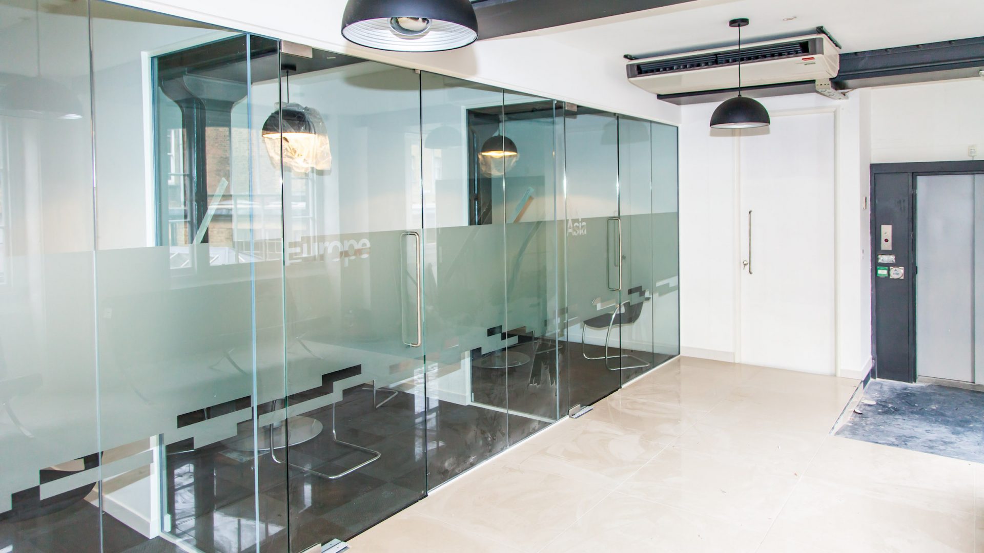 Eames Consulting Group glass partiton Eames Consulting Group glass partiton