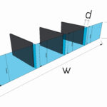 4 Offices with Glazed Fins (Stud Walls Not Included)