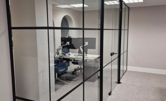 Aluminium Frame Glass Partition-Photo №83