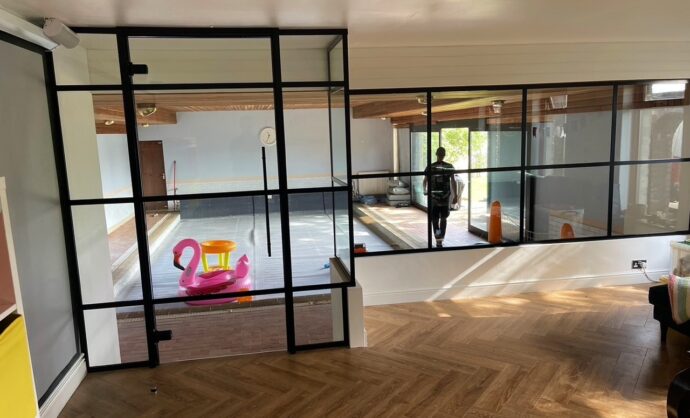 Glass Room Partition Residential-Photo №23