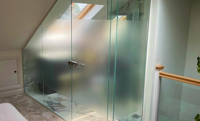 Frosted Glass Partition-Photo №8