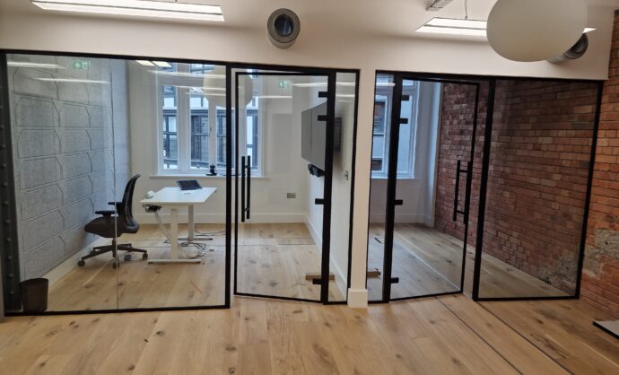 Aluminium Frame Glass Partition-Photo №36