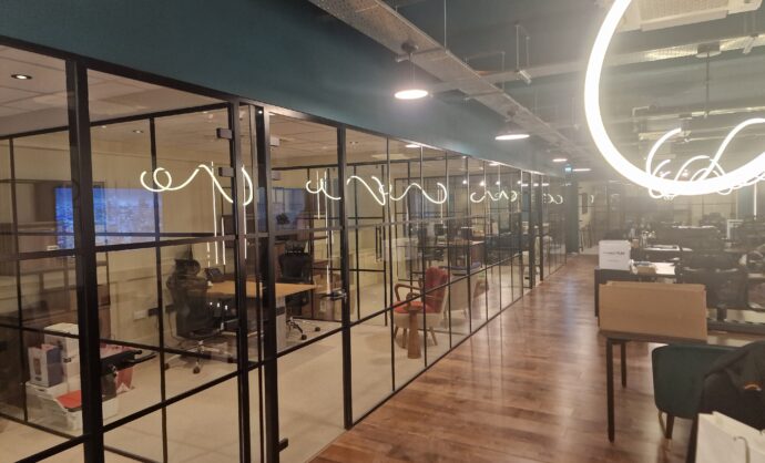 Aluminium Frame Glass Partition-Photo №22