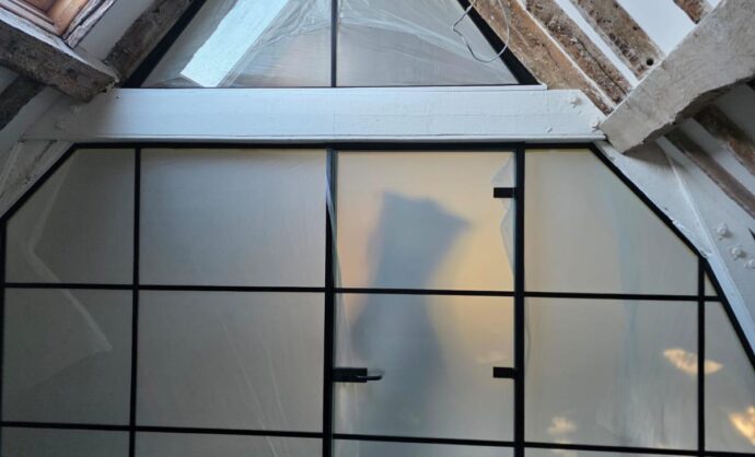Frosted Glass Partition-Photo №26