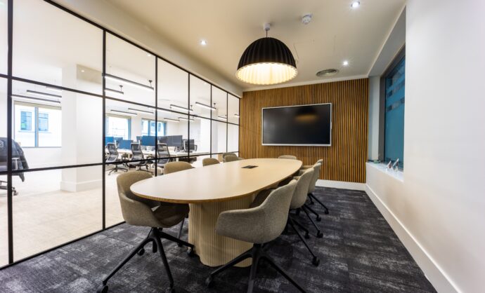 Aluminium Frame Glass Partition-Photo №116
